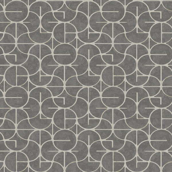Looking Glass Charcoal Wallpaper