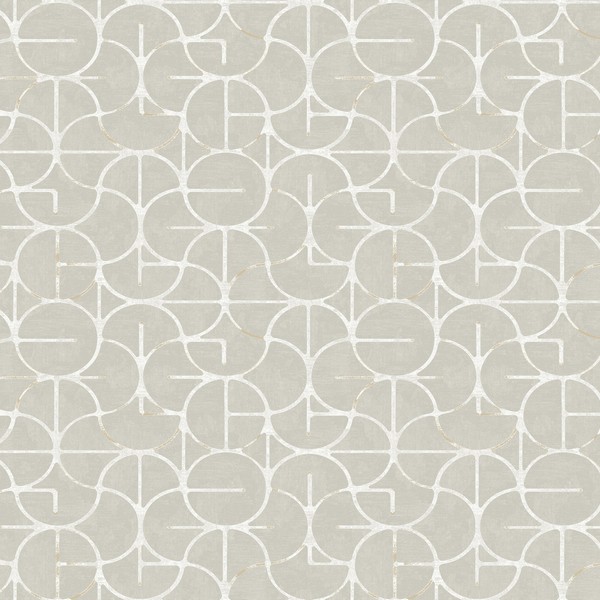 Looking Glass Grey & Silver Wallpaper