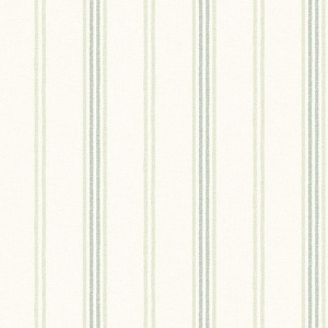 Lovage Green Linen Stripe Wallpaper