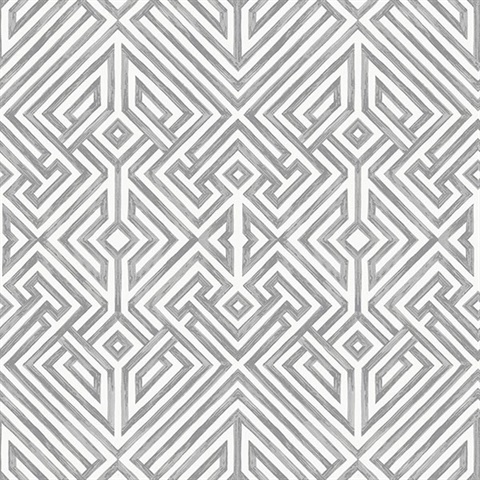 Lyon Grey Geometric Key Wallpaper