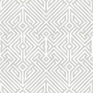 Lyon Silver Geometric Key Wallpaper
