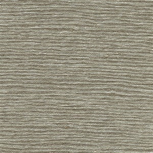 Mabe Taupe Faux Grasscloth Wallpaper