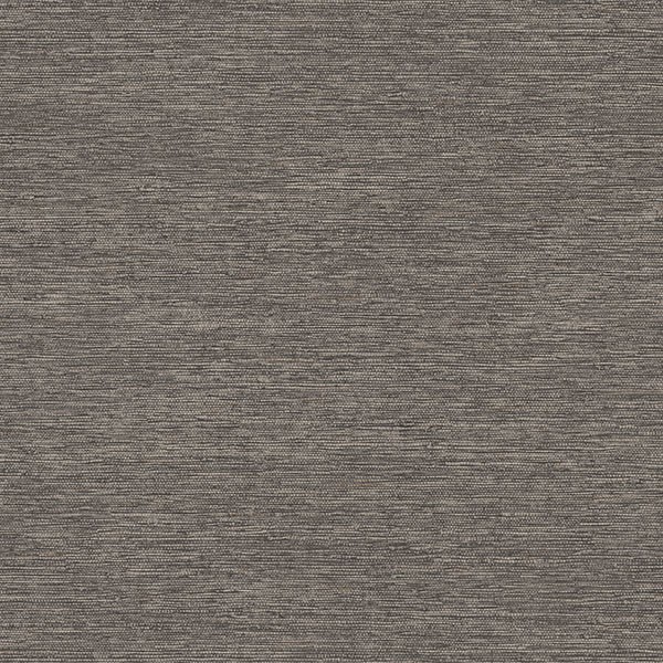 Mae Charcoal Faux Grasscloth Wallpaper