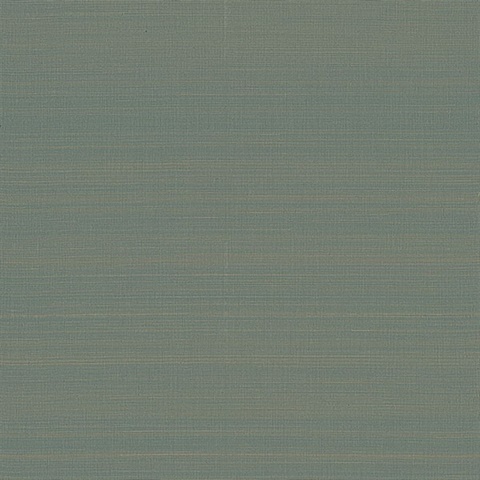 Mai Teal Grasscloth Wallpaper