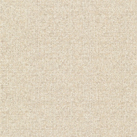 Maia Gold Faux Linen Wallpaper