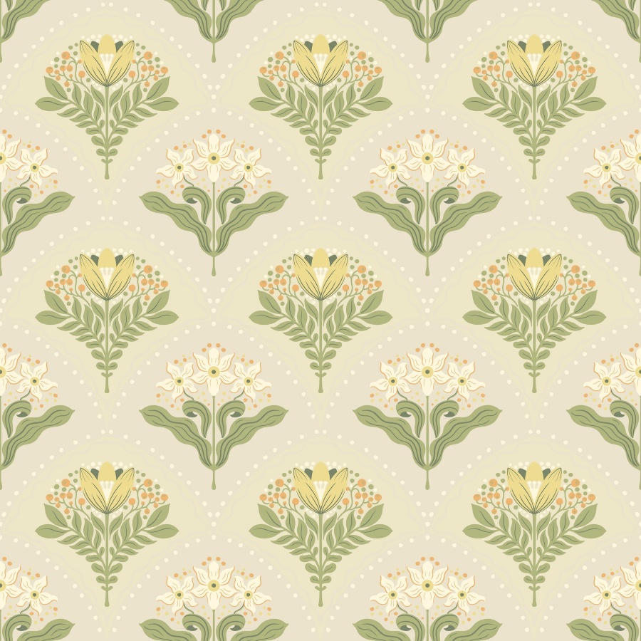 Maj Light Grey Wallpaper