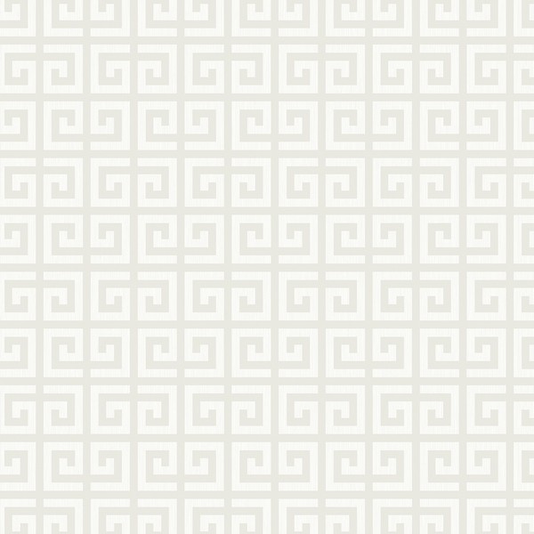 Major Greek Key Cream Wallpaper