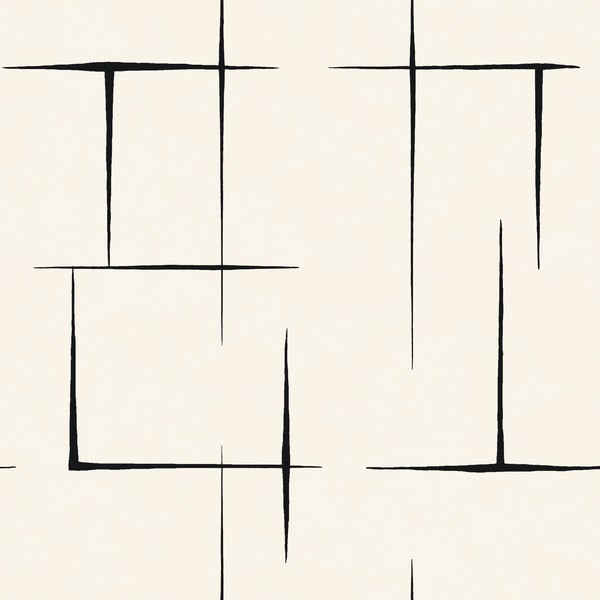 Malia Black & White Wallpaper