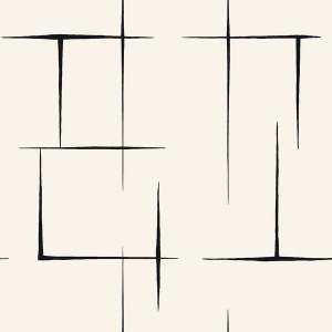 Malia Black & White Wallpaper