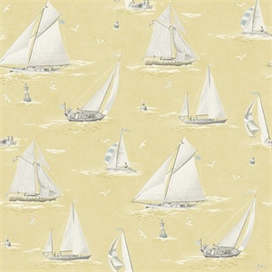 Leeward Yellow Sailboat Wallpaper