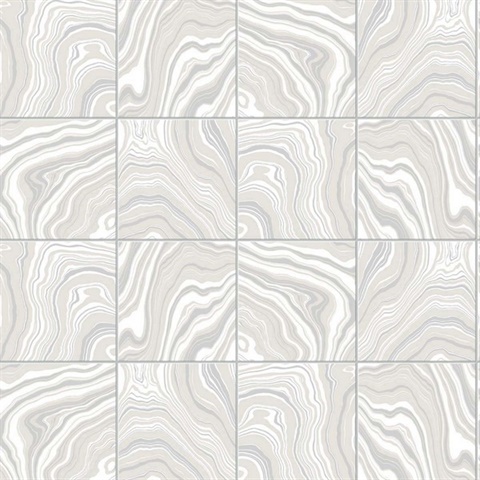 Marbled Tile Peel & Stick Wallpaper