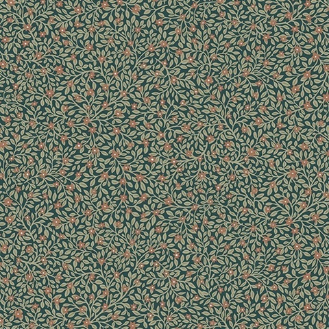 Marguerite Indigo Floral Wallpaper