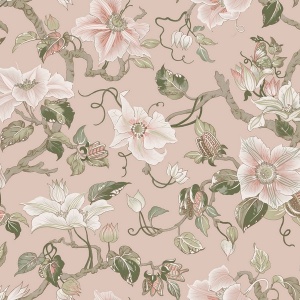 Marguerite Vine Blush Wallpaper