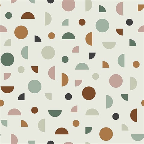 Marilee Multicolor Circles Wallpaper