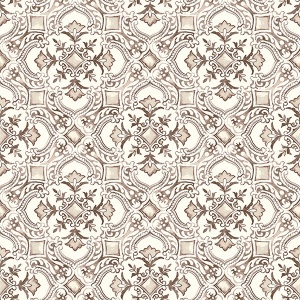 Marjoram Blush Floral Tile Wallpaper
