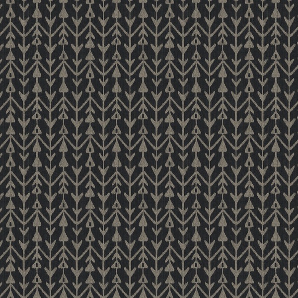 Martigue Stripe Black Wallpaper