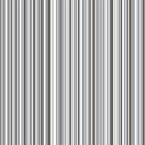 Martinez Black Striped Wallpaper