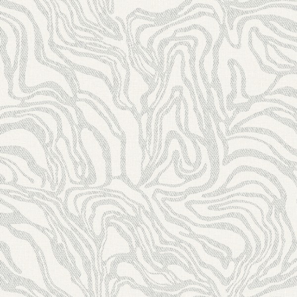 Massar Silver Modern Marbled Wallpaper