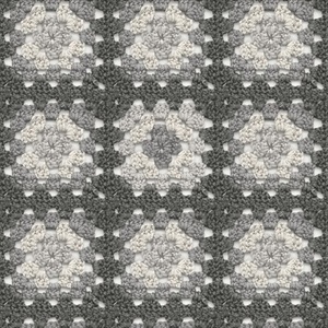 Maud Grey Crochet Geometric Wallpaper