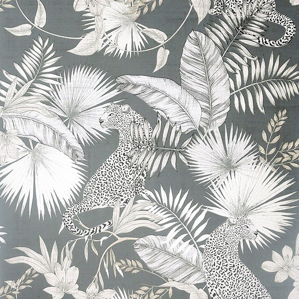 Maude Neutral Tropical Wallpaper