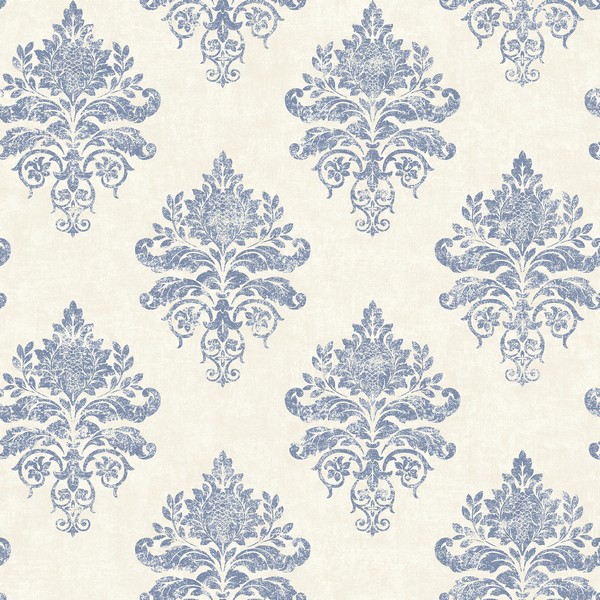 Medallion Damask Wallpaper
