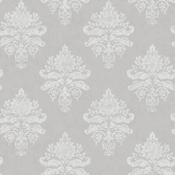Medallion Damask Wallpaper