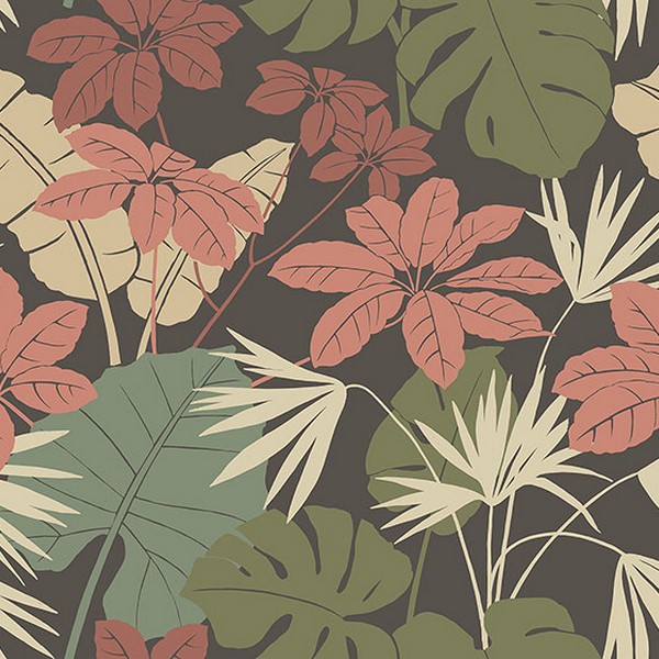Medellin Black Rainforest Floor Wallpaper
