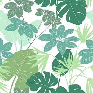 Medellin Green Rainforest Floor Wallpaper