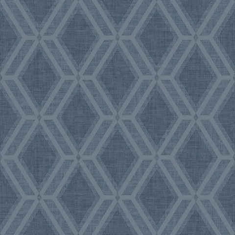 Mersenne Indigo Geometric Wallpaper
