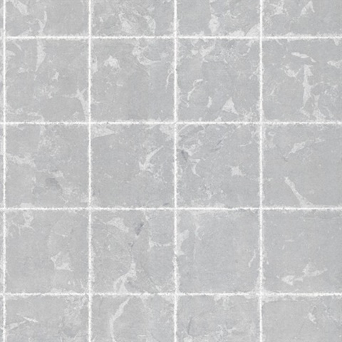 Metal Leaf Squares Wallpaper