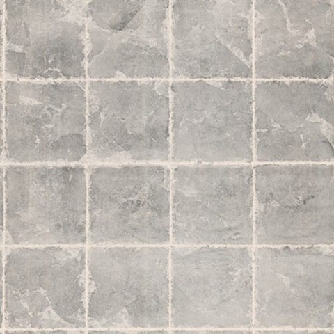 Metal Leaf Squares Wallpaper