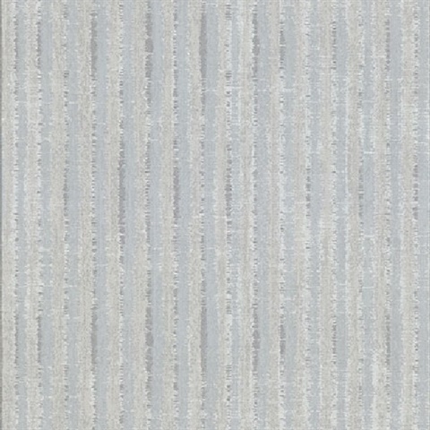 Annabeth Light Grey Distressed Stripe Wallpaper