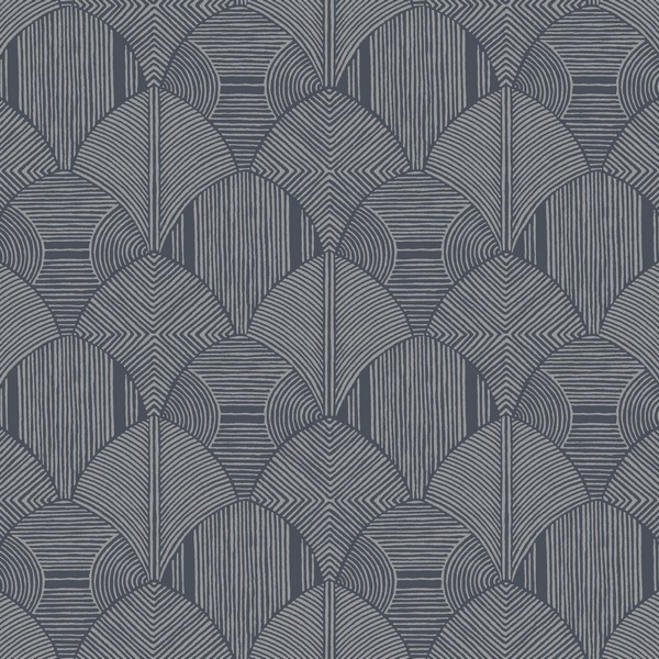 Meyberg Blue Geometric Wallpaper