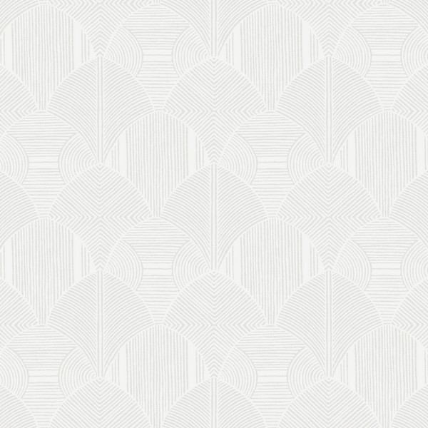 Meyberg Silver Geometric Wallpaper