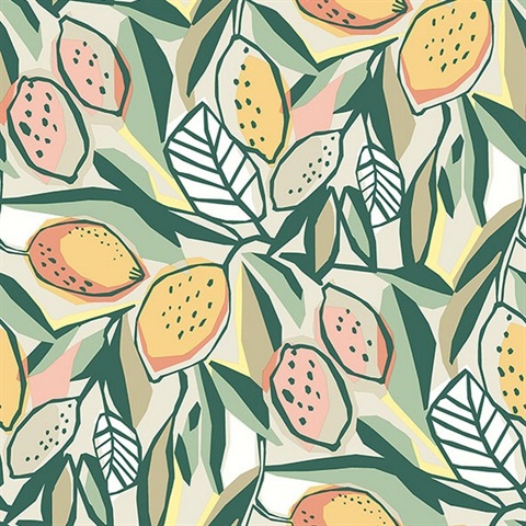 Meyer Peach Citrus Wallpaper