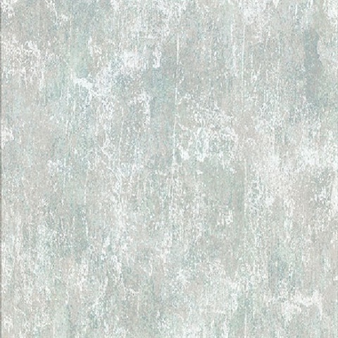 Micah Teal Distressed Texture Wallpaper