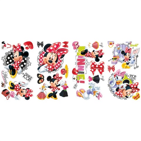 Minnie Loves To Shop Peel &amp; Stick Wall Decals