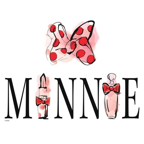 Minnie Mouse Perfume Peel And Stick Wall Decals
