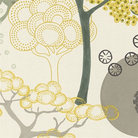 Misaki Yellow Trees Wallpaper
