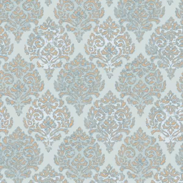 Modern Damask Lustre Wallpaper