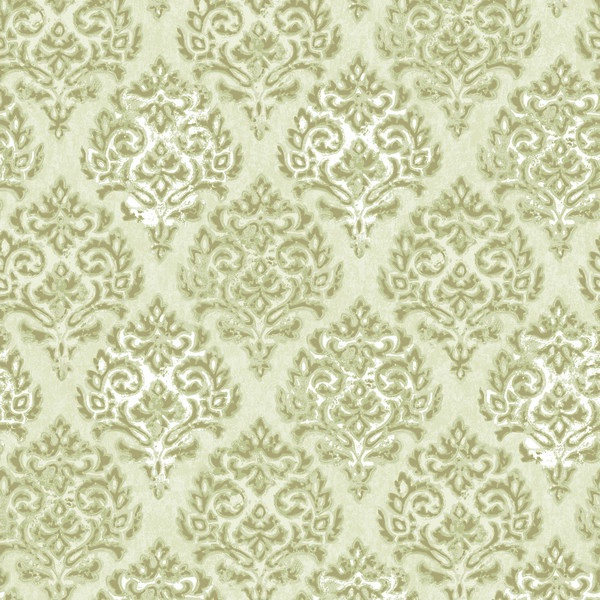 Modern Damask Lustre Wallpaper