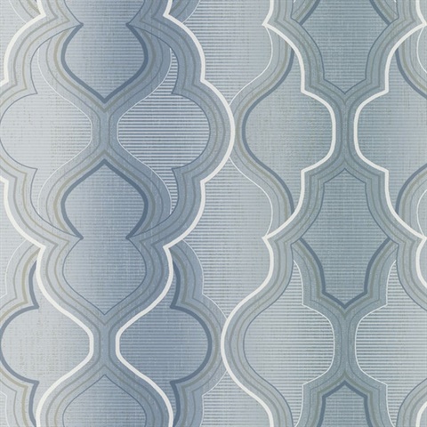 Modern Ombre Damask Wallpaper