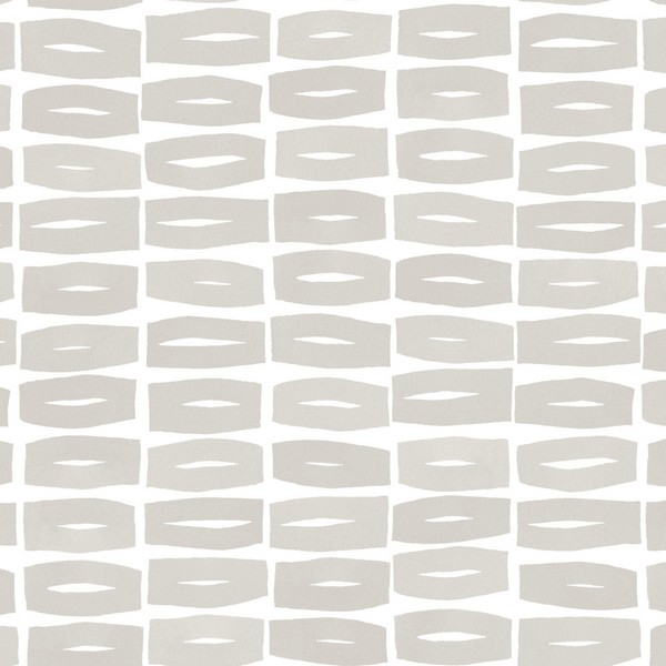 Modernist Motif Lichen Grey Wallpaper