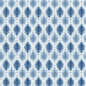 Mombi Navy Diamond Shibori Wallpaper