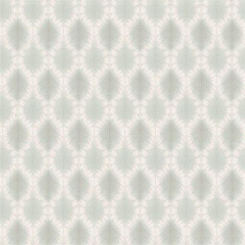 Mombi Teal Diamond Shibori Wallpaper