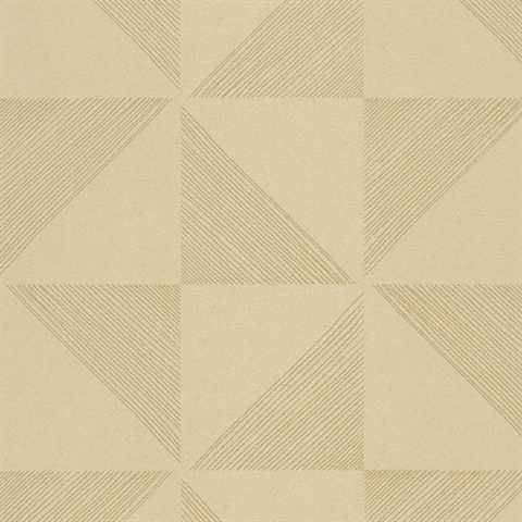 Mont Gold Geometric Wallpaper