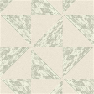 Mont Green Geometric Wallpaper
