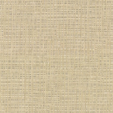 Montgomery Khaki Faux Grasscloth Wallpaper
