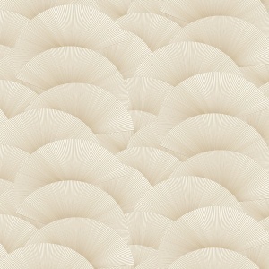 Morning Shell Cream & Gold Wallpaper