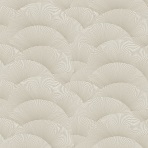 Morning Shell Taupe & Gold Wallpaper